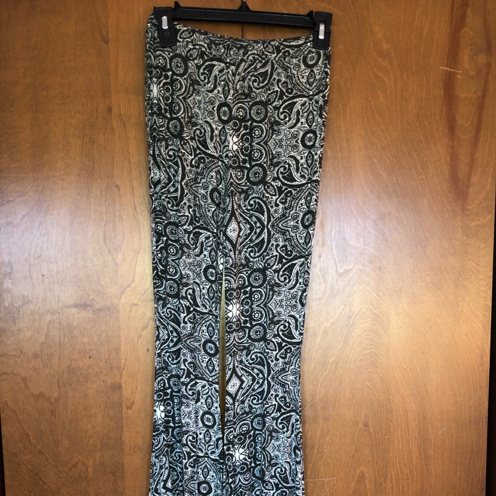 Boho flare print pants